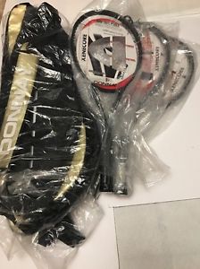 DONNAY XENECORE ARM SAFE POWER 3 TENNIS RACQUETS 2  DONNAY TENNIS  BAGS NEW