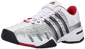 adidas Performance Mens Barricade Classic Tennis Shoe, White/Metallic 11.5 M US