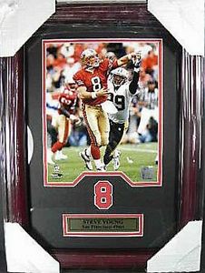 Steve Jeune San Francisco 49 ers NFL Football,48 cm Image de mur véritable