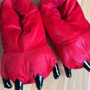 inFOUS Animal Paw Winter Men Women Slippers Monster Claw Children Slippers