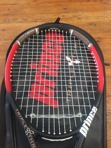 Prince Triple Threat Hornet 110 OS Tennis Racquet Titanium Copper Carbon W/cover
