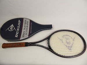 JOHN MCENROE AUTOGRAPH DUNLOP MID-SIZE GRAPHITE TENNIS RACQUET RACKET