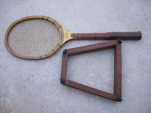 Vintage Bancroft Wooden Tennis Racket Winner II Medium Flex & Press