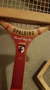 Two Antique Spaulding Pancho Gonzales Tennis Rackets, and bonus antique imperial