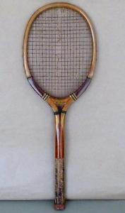 Davega President Tennis Racquet, Open Throat, Cork Grip, wood