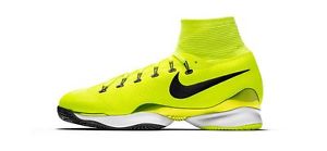 Nike Air Zoom Ultrafly Tennis Shoes Size 11.5 Volt Black Metallic Flyknit Clay