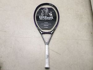New Wilson Violet Force Tennis Racket 4 1/4 / 2 Head Size 110 sq inch