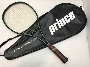 Prince 1979 Original Graphite Grommetless 110 4 5/8" Tennis Racquet Plus Case