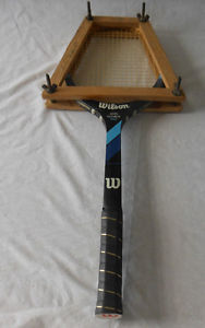 Wilson John McEnroe pro tennis racquet wood L3 with press nice 4 3/8 grip
