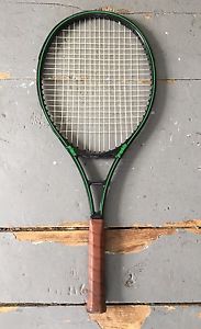 Prince Original Graphite OS Single Stripe Leather Grip 4 1/2 Excellent