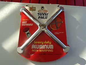 VINTAGE NEW - ALL PRO Tennis Racket Press Metal Holder Guard Aluminum Brace