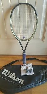 Adult WILSON "HAMMER 2.7" Oversized TENNIS RACQUET W/Case and New Grips