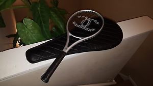 Authentic Coco CHANEL CC Silver Tennis Racket Racquet + Carrying Case