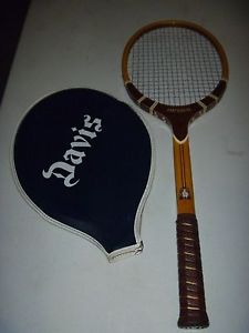 TAD Davis Imperial VTG Wood Tennis Racket - Custom Built In USA - 4 1/2 Minty