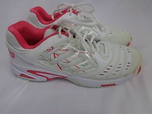 Wilson Women's Tour Vision II Tennis Shoe US Size 8.5 Pink & White