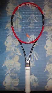 Wilson Pro Staff RF97 Tennis Racquet Strung Luxilon Alu Power 4 1/4 USED