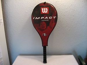 Wilson Impact Titanium Power Bridge Tennis Racquet w/Case