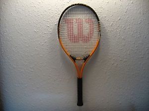 Wilson Titanium Soft Shock 3 Tennis Racquet Orange & Black