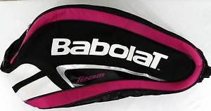 Babolat Team Line Racquet Bag Holds 6 Racquets – Pink/Black/White