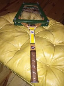 Chris Evert Wood Tennis Racquet Miss Chris With Brace Grip 4 1/2"