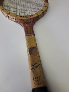 Racquet Tennis Vintage Rare Wilson Mary K Browne Photo Decal Series