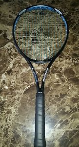 Prince O3 Blue Oversize 110 Head 4 Grip Tennis Racquet Nice! New Grip EUC L@@K
