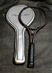 Vintage 1980’s Slazenger Phantom Silver Tennis Racquet With Cover