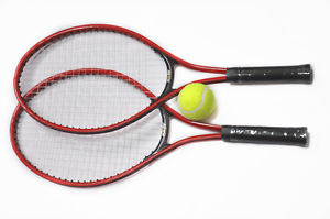 TENIS Set 2 Raquetas de tenis con bola "NIÑOS' Tenis" Axer