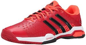 adidas Performance Mens Barricade Team 4 Tennis Shoe, Power Red/Black/Solar Red,