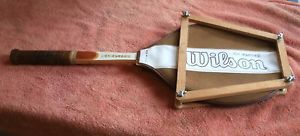 WILSON LADY ADVANTAGE - TENNIS RACQUET - WITH COVER & WOODEN FRAME, 4 3/8" L