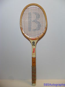VTG 1970s BILLIE JEAN KING BANCROFT WIMBLEDON MODEL WOOD TENNIS RACQUET RACKET