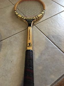 Vintage Spalding Deluxe Court Tennis Racquet Championship Model 4 5/8 Medium