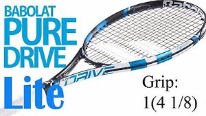 Babolat Pure Drive Lite Tennis Racquet Grip 1(4 1/8) Strung New Free Shipping