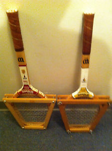 4 VTG TENNIS RACQUETS...WILSON JIMMY CONNORS & CHRIS EVERT & WRIGHTS DITSON!!!