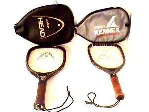 2 Youth Tennis Rackets  Carrying Case 18" Head Pro Kennex Both Graphite Nice