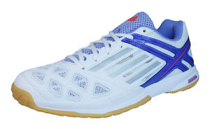 adidas Feather Team Womens Badminton Sneakers / Shoes - White