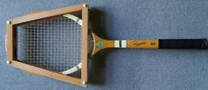 Vintage Pinguin Arrow Shot Made In Holland Tennis Racquet with press
