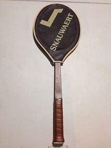 Vintage Snauwaert tennis racquet white ash wood core sandwiched epoxy fiberglass