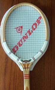 Vintage Dunlop Maxply Fort Medium 4 5/8 Wood Tennis Racket-Made in England