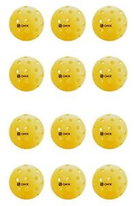 Onix Pure 2 outdoor pickleball yellow 12 balls (dozen balls)