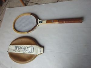 Vintage Chris Evert Autograph Wood Tennis Racquet with Cover