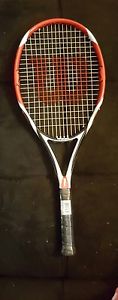 Wilson tennis racquet k factor 110 in head size