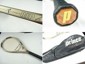Prince triple Threat RIP 115 Oversize Tennis Racquet 4 3/8