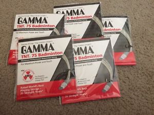 Gamma TNT 75 Badminton String Lot of 5