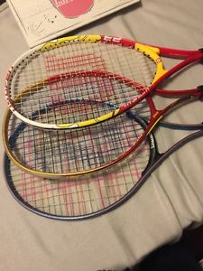 tennis racquet Lot Of 3 Wilson, Prince And Spalding