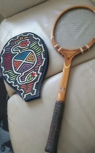 TAD Davis Imperial VTG Wood Tennis Racket - Custom Built In USA - 3L with cover