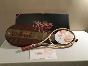 WILSON JACK KRAMER MILLENNIUM AUTOGRAPH LIMITED EDITION RACKET #0670