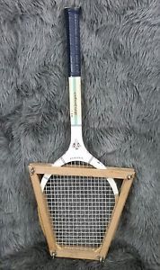 Vtg Wood Slazenger Tournament Tennis Racket Made in England Light 4.5 w/ Guard