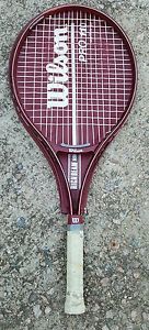WILSON PRO 110 VINTAGE HIGH BEAM SERIES BETA GEL TENNIS RAQUET WITH COVER 4 1/4