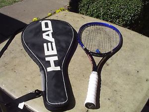Head Graphite Fusion Xtralong Tennis Racquet w Full Cover 4 3/8 w Pro Overwrap